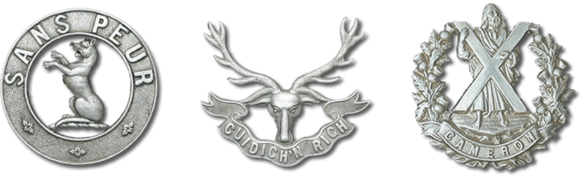 WW2 Scottish Cap Badges