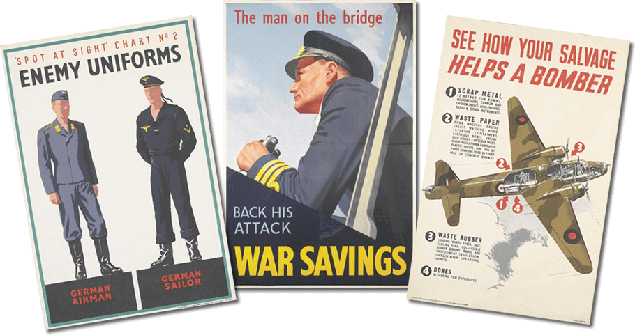 Graphic: Montage of WW2 Posters