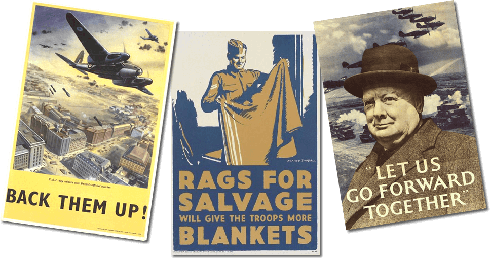 Graphic: Montage of WW2 Posters