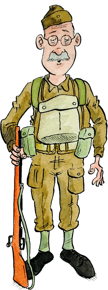 Illustration - Home Guard Soldier